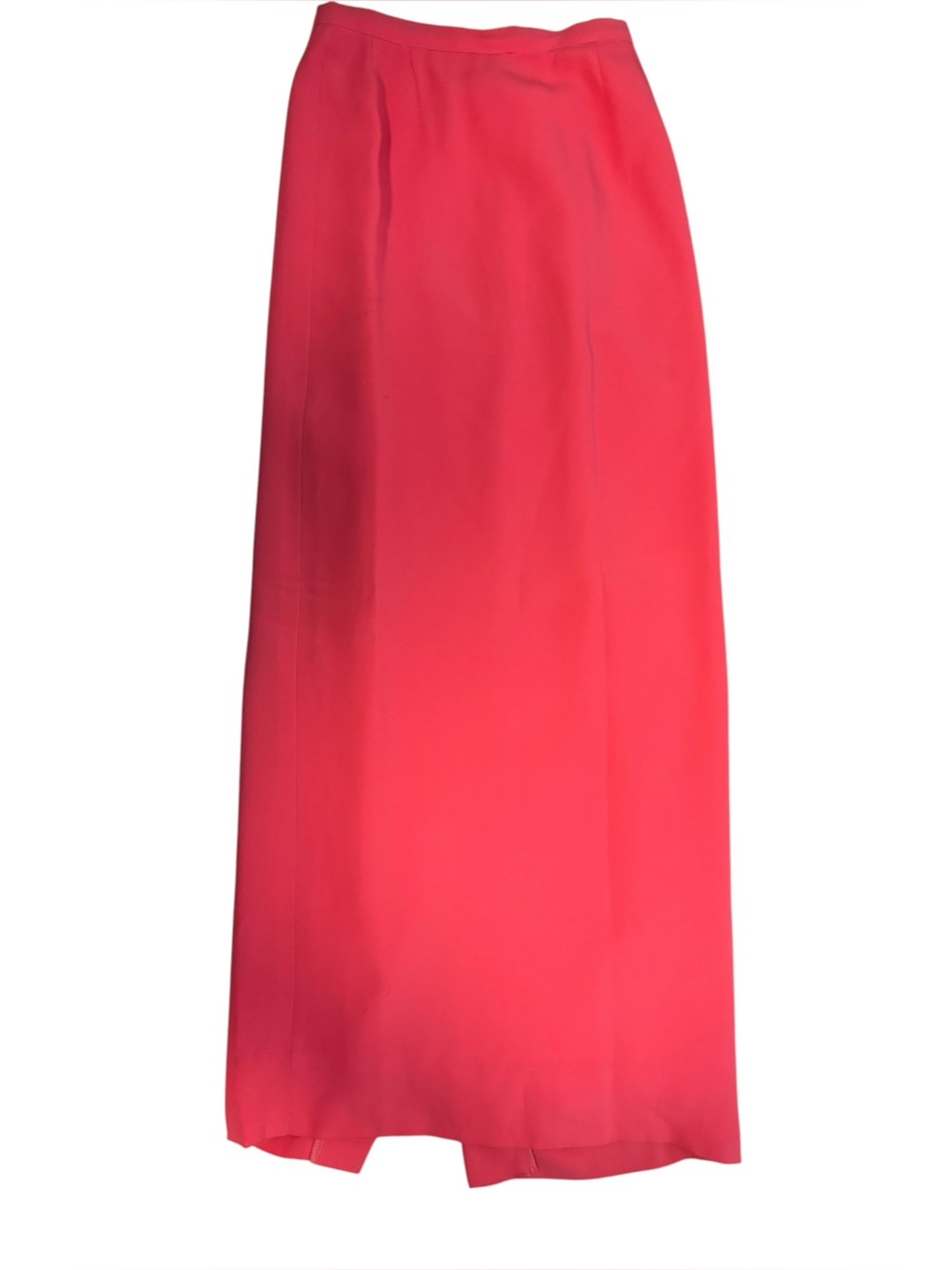 Vintage 60s Column Maxi Skirt Tailored Barbie Pink Slit 💕